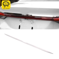 carmango for toyota avalon xx50 2019 2021 car accessories trunk door tail gate stainless rear trim pad cover frame sticker