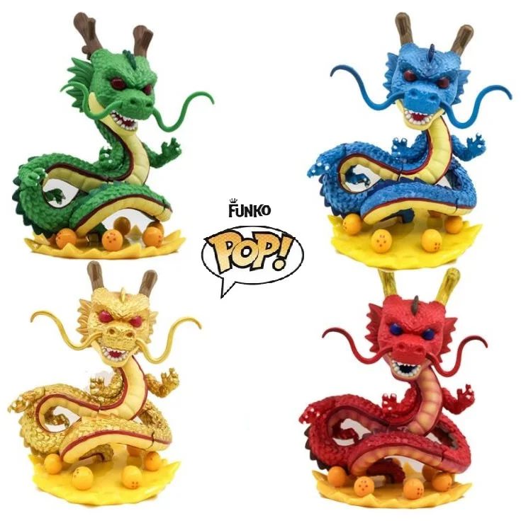 FUNKO POP Dragon Ball Z Earth God Dragon POP Hand Q version кукла модель Большая Золотая Виниловая фигурка Коллекционная модель с коробкой
