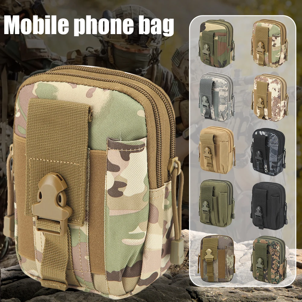 

Мужская Уличная тактическая Сумка Molle, поясная сумка, маленький карман, военная поясная сумка для бега, путешествий, кемпинга, карманные сум...