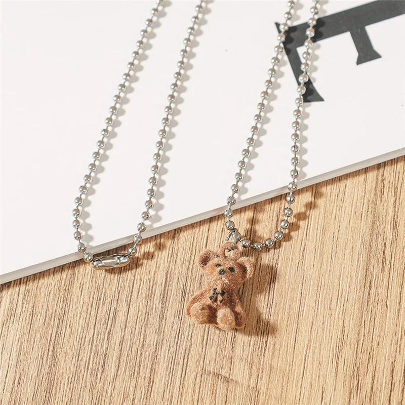 Плюшевая Мишка с подвеской в Корейском стиле для женщин и девушек мультяшное