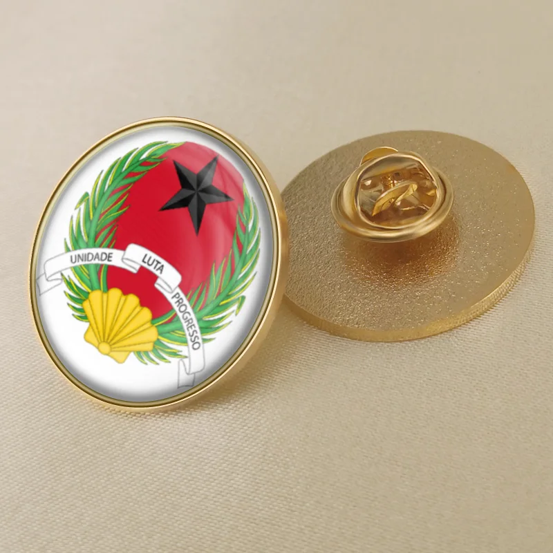 Эмблема герба Гвинеи-билия карта Гвинеи-Бисау флаг Национальная эмблема брошь