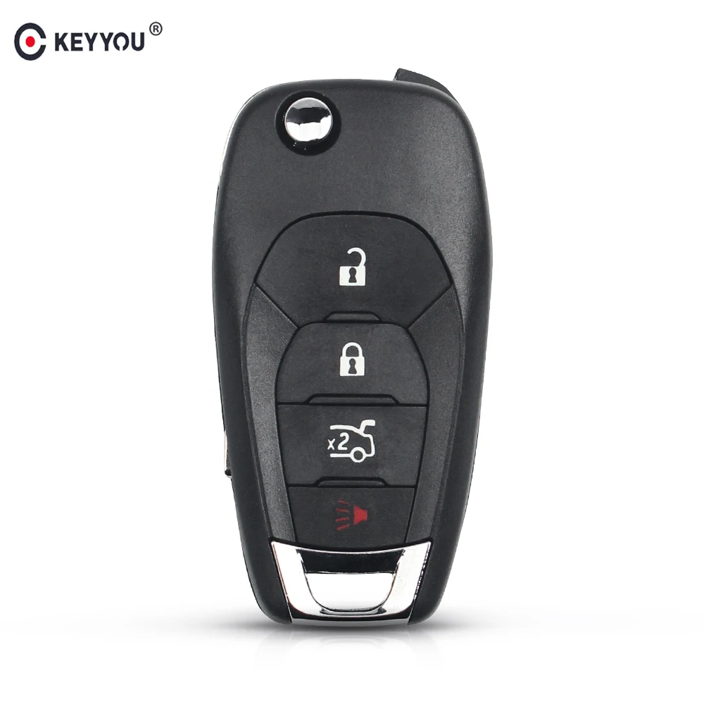 KEYYOU 3 кнопки флип автомобильный чехол для ключей Chevrolet Cruze 2014 2015 2016 2017 2018 Замена