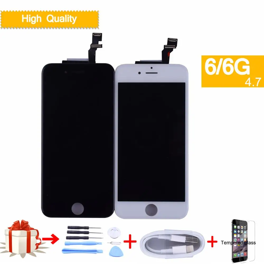 Для Apple iphone 6 Полный ЖК дисплей сенсорный экран дигитайзер панель Pantalla монитор