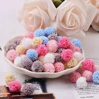 1 5mm 2mm 50pcs elastic mesh flower ball colorful lace flower yarn ball for sewing garment diy crafts jewelry making accessories