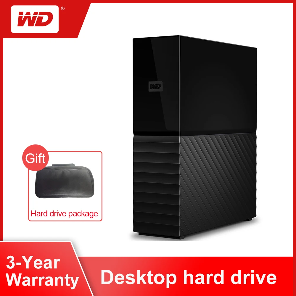 Внешний жесткий диск Western Digital My Book 4 ТБ 6 8 12 3 5 дюйма WD HDD USB 0/256 бит оборудование для