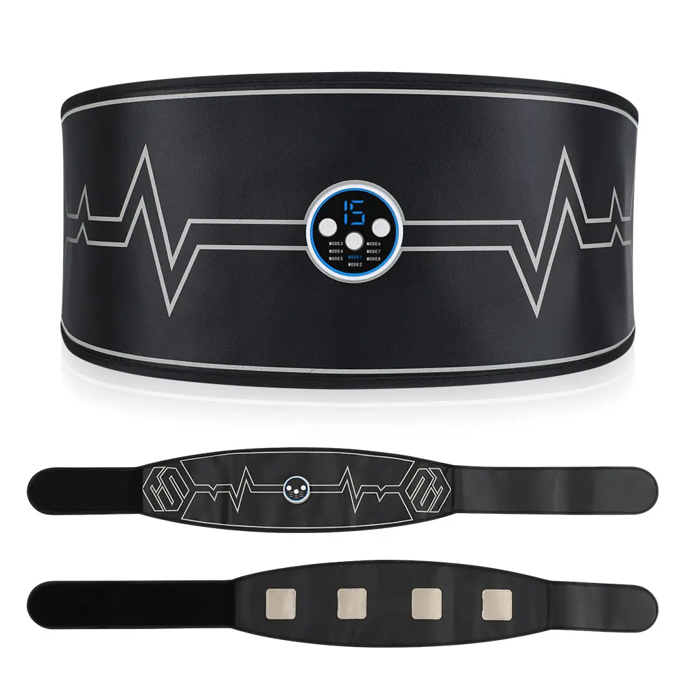 

Умный Массажный пояс, тренажер для мышц живота, потеря веса, устройство для сжигания жира, 8 режимов, интенсивность 15
