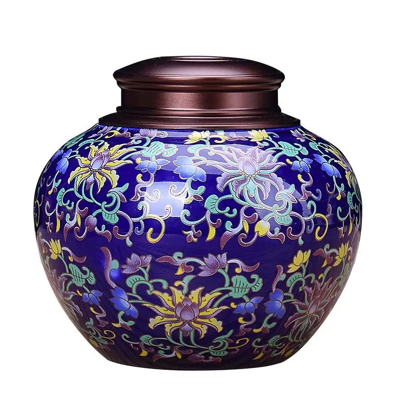 Керамическая s чайная коробка винтажная в китайском стиле контейнер для еды