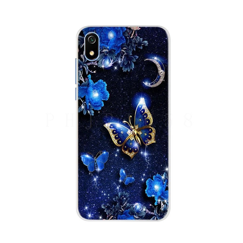 Dành Cho Xiaomi Redmi 7A Ốp Lưng Siilicone Mềm Mại Ốp Lưng TPU Cho Xiaomi Redmi 7A 7 Một Redmi7A Ốp Điện Thoại 5.45 ''Hình Mèo Dễ Thương Bao Ốp Lưng xiaomi leather case