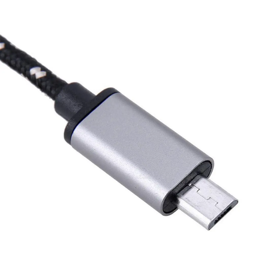Кабель переходник OTG с Micro USB папа на мама из алюминиевого сплава для Samsung S4 S5 S6 S7