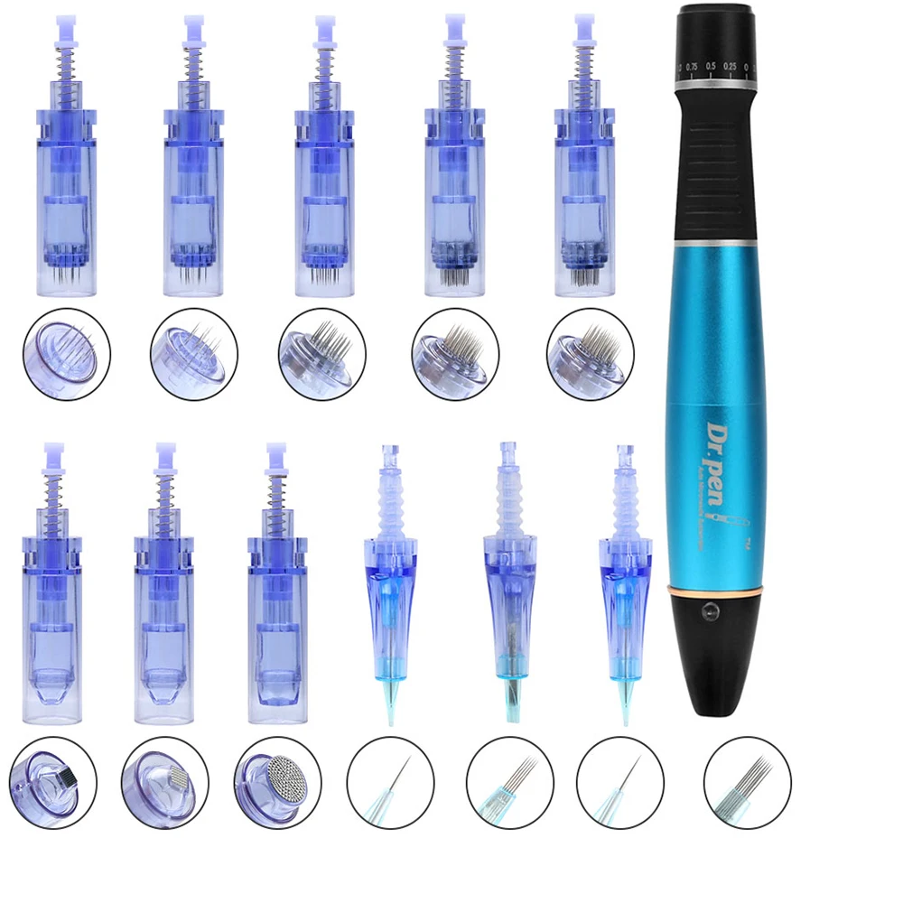 50 шт. электрический 3D микро нано картридж с круглыми иглами для авто Dr. Pen A1 Иглы