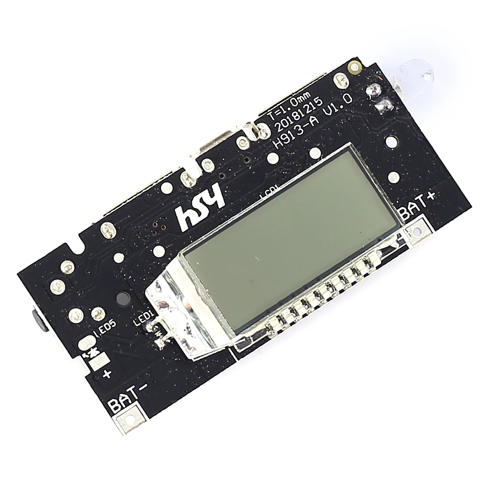 Плата для зарядки литиевой батареи модуль зарядного устройства с 3 7 в до 5 В 2 А ЖК