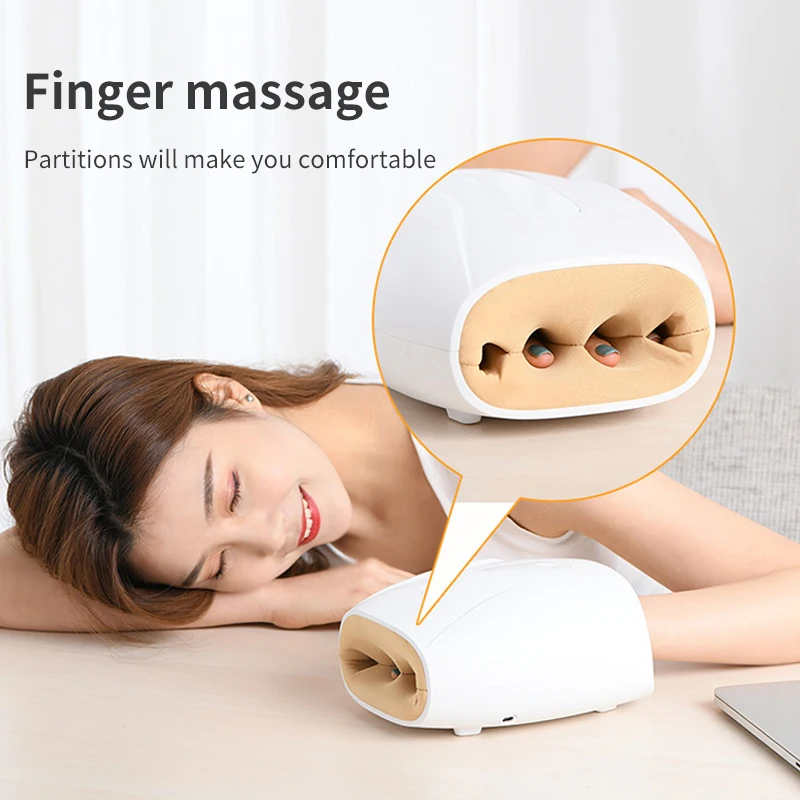 en Ucuz KLASVSA Elektrikli El Masaj Aleti Shiatsu Terapi Masaj Aletleri Acupressure Isıtma Hava Sıkıştırma El Masaj Gevşeme