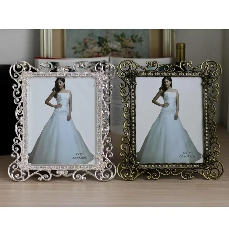 Лидер продаж Новейшая металлическая фоторамка 7 дюймов 10 белая Современная