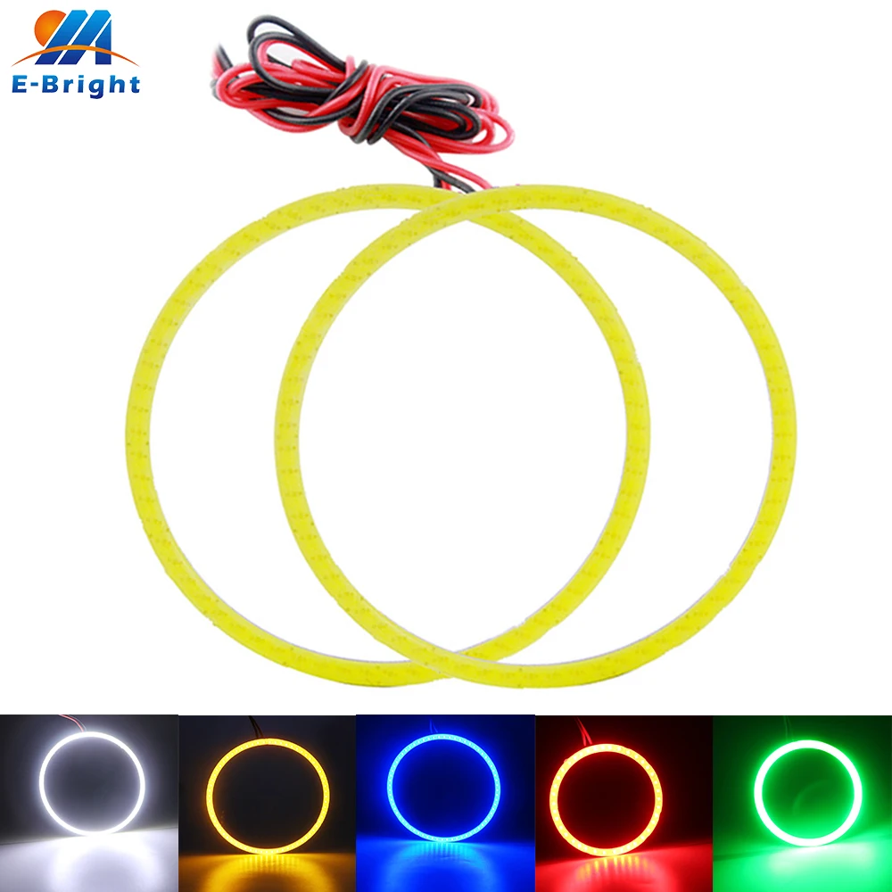 2 шт./компл. 80 мм 12V COB 63 SMD 630LM светодиодный автомобиль гало кольца светильник