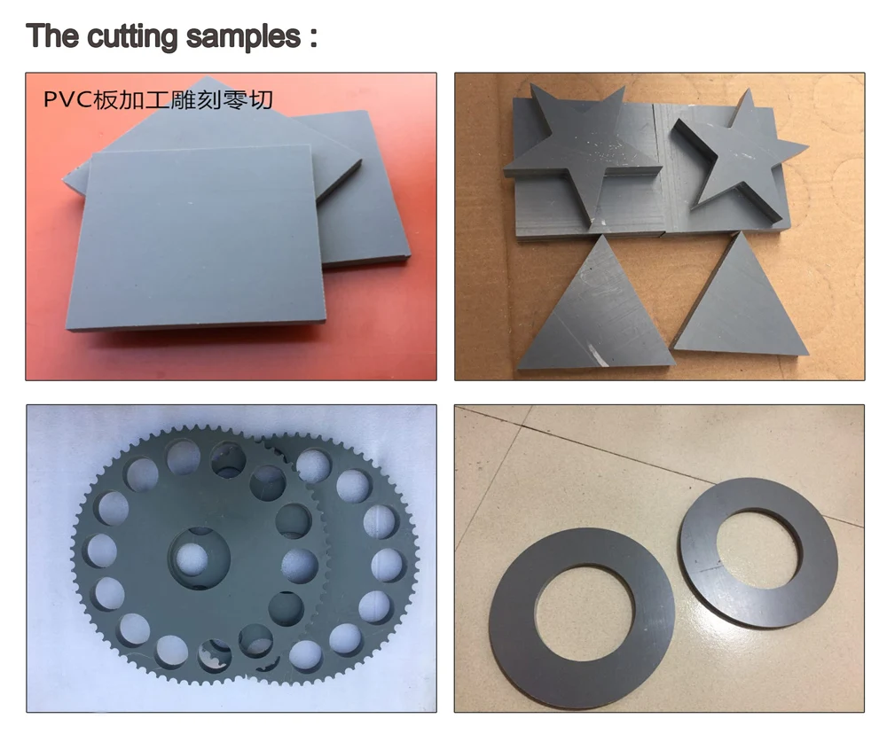 Пластиковая ПВХ доска PCB обработка НПВХ серая резьба многофункциональная DIY CNC