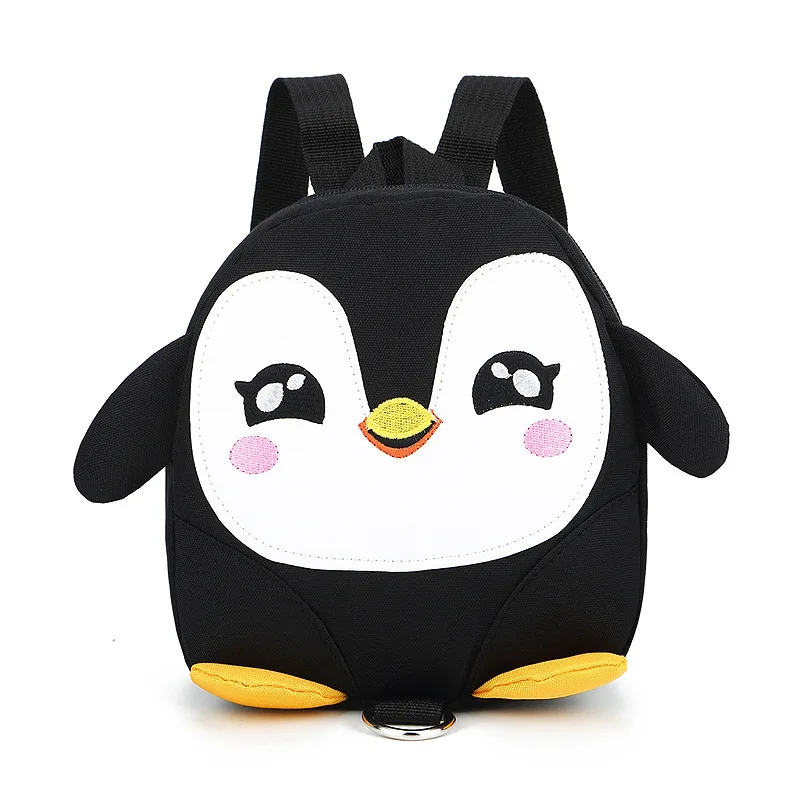 Детский Маленький Рюкзак Школьная Сумка с рисунком милого пингвина футболка