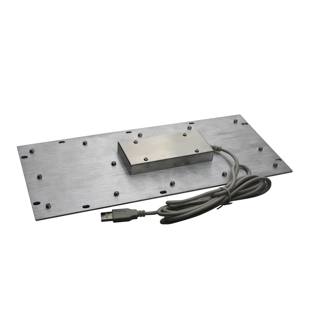 DAVO IP65 Rear Panel Mounting Industrial Keyboards Metal Kiosk Full Size Keyboard With Numeric Keypad