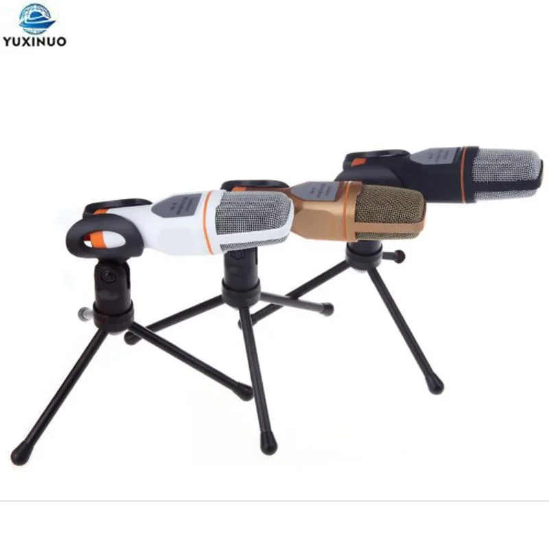 

Professional Condenser Microphone 3.5mm Audio SF-666 Home Stereo MIC for PC YouTube Video Skype Chatting Game Podcast Recording