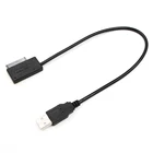Новейший USB 2,0 Mini Sata II 7 + 6 13Pin адаптер конвертер кабель voor ноутбук CDDVD Встроенная память Slimline диск в наличии