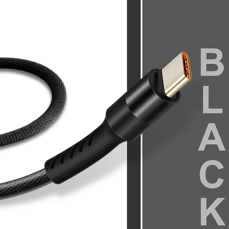 Кабель USB C кабель type C кабель для мобильного телефона Быстрая зарядка телефонный кабель для samsung S9 huawei P10 nintendo Oneplus 5 черный C245