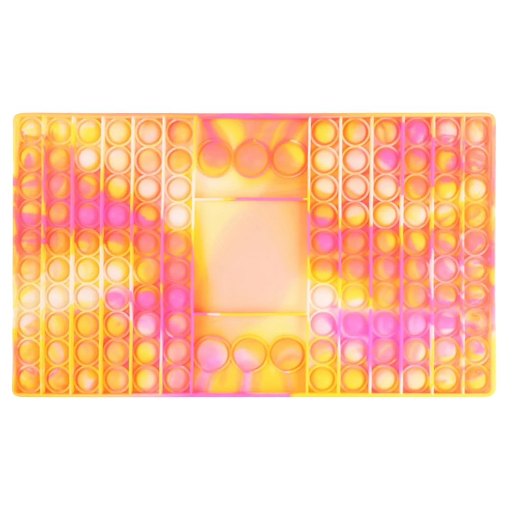 Diapas&oacute;n luminoso de silicona para ni&ntilde;os y adultos, juguetes de descompresi&oacute;n sensorial, antiestr&eacute;s, con burbujas de empuje, 32,5x19x1,8 cm-4