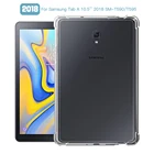 Противоударный чехол для Samsung Galaxy Tab A A2 10,5 ''2018 SM-T590 SM-T595 T597 чехол ТПУ силиконовый прозрачный чехол Coque Fundas