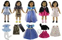 2018 New 5 Set Different Style Doll Clothes for 18'' American Doll Handmade Princess Dress