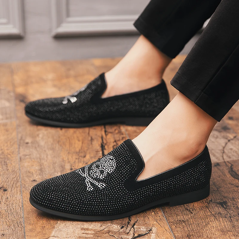 Новинка Роскошные Мужские Молодежные повседневные туфли слипоны деловые