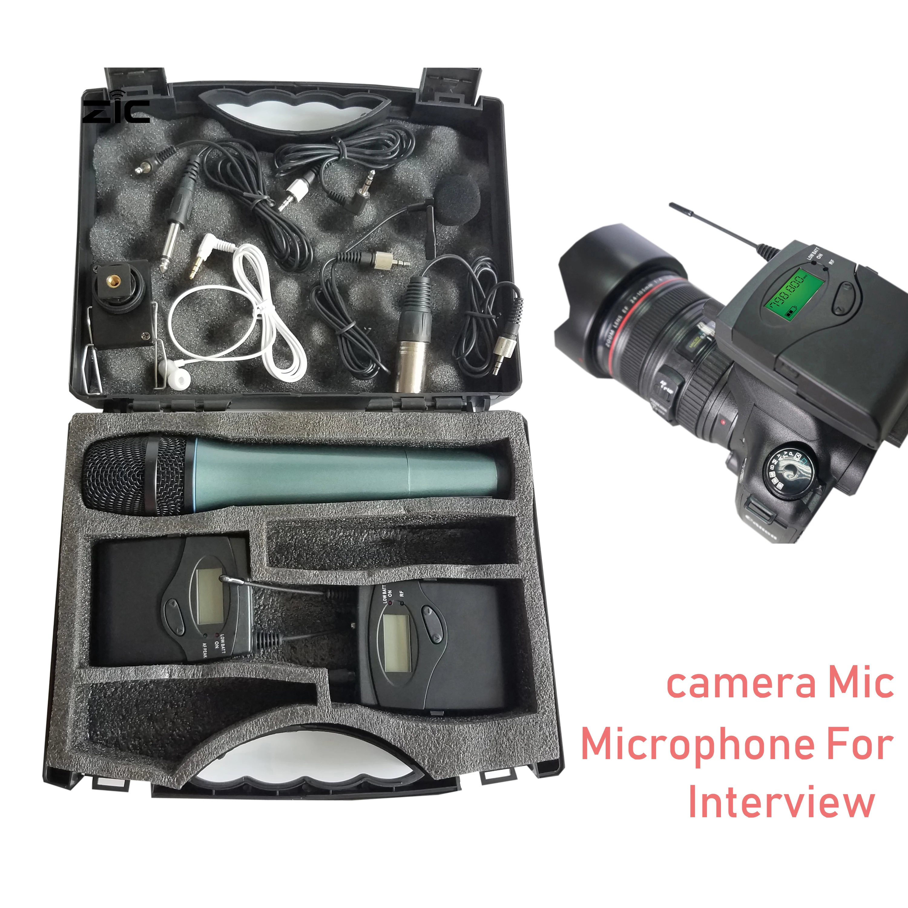 

Leicozic Wireless Tour Guide System Interview Recording Lavalier Mic & Handheld Microphone Wireless Monitoring System 740-771Mhz
