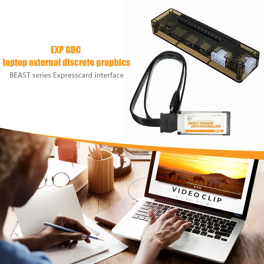 

New Arrival Video Card EXP GDC External Laptop Graphics Card Docking Station Mini PCI-E NGFF M.2A Key Expresscard Interface