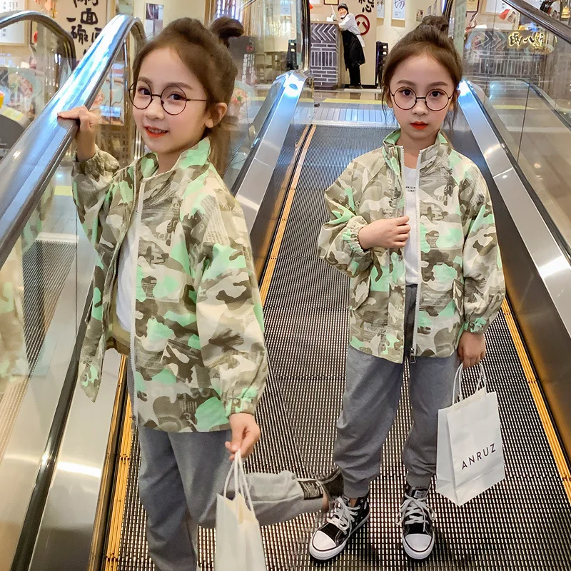 Высококачественное комфортное камуфляжное пальто на молнии детская верхняя
