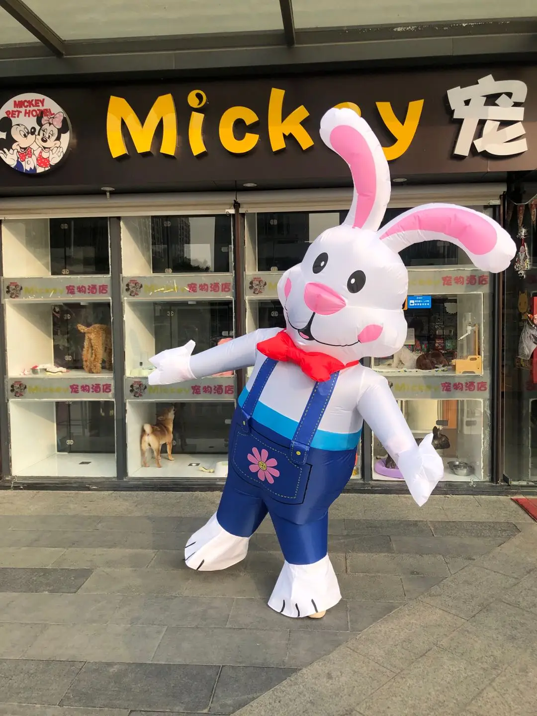 Женский карнавальный костюм надувной для косплея кролик инопланетянин