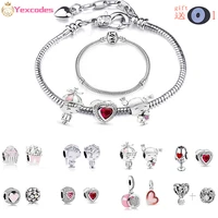love logo silver plated snake bone chaindiy charm men women childrens bracelet necklacefor making branded jewelry gifts