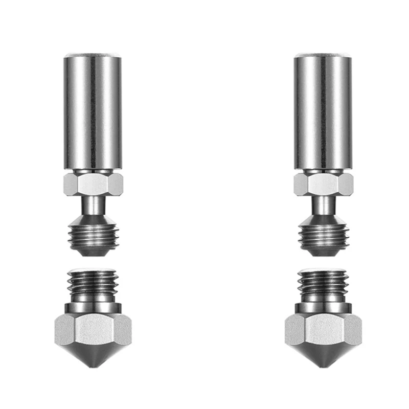 Полностью металлический Hotend комплект MK10 сопло 0 4 мм термобарьерная Горловина для