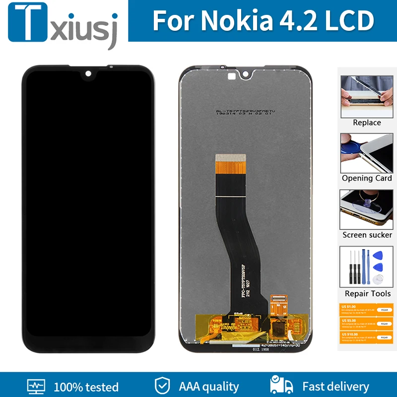 Оригинальный дисплей 5 71 дюйма для Nokia 4 2 TA-1184 TA-1133 TA-1149 сменный сенсорный ЖК-экран