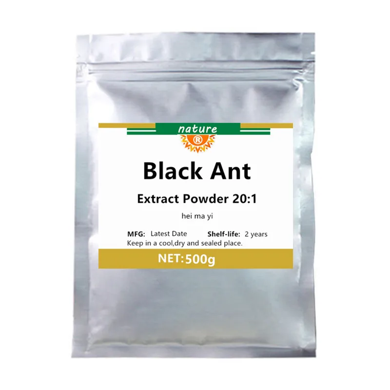 

50g-1000g 100% Natural Black Ant Extract 20:1 Powder,Hei Ma Yi,Prolong Life Span And Regulate Male Function,Free Shipping