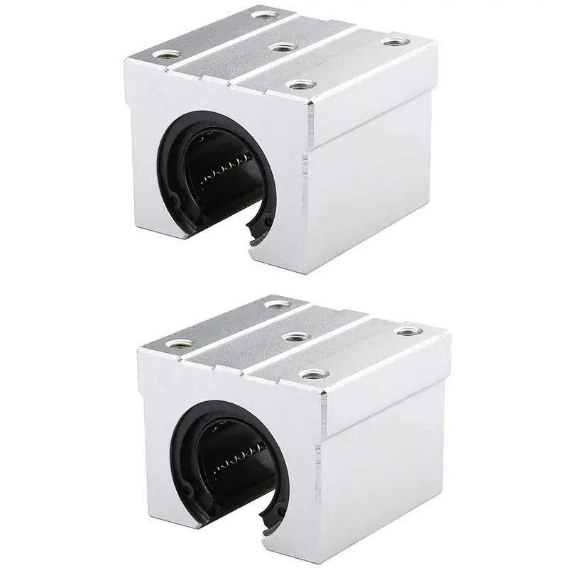 2pcs SBR20UU Open Type Linear Slider Slide Block Bearing Motion Ball Unit For Guide Rail Aluminum Alloy | Обустройство дома