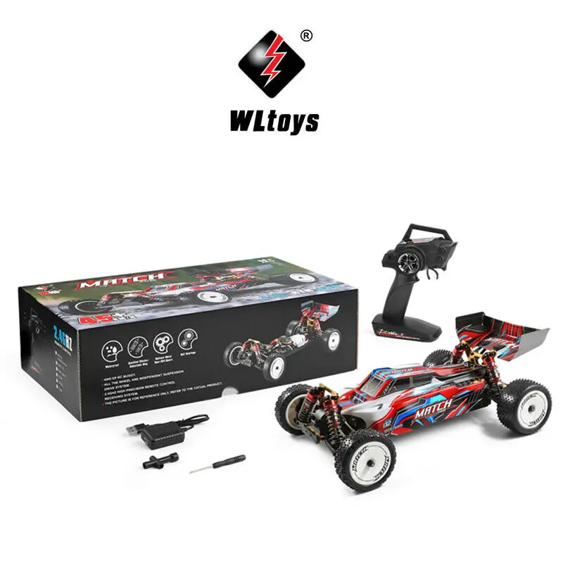 

Wltoys 104001 RTR 1/10 2.4G 4WD 45km/h RC Cars Metal Chassis Vehicles Off-Road
