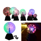 Светодиодный волшебный хрустальный плазменный шар с голосовым управлением, USB плазменный шар, новинка, сенсорный ночник, стеклянный плазменный шар, сферический Настольный светильник s