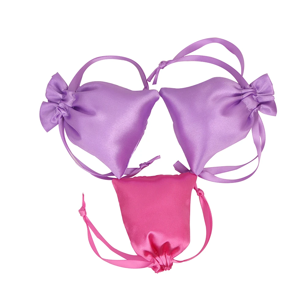 300 шт. белая атласная сумка на шнурке ткань для ювелирных изделий оптовая продажа