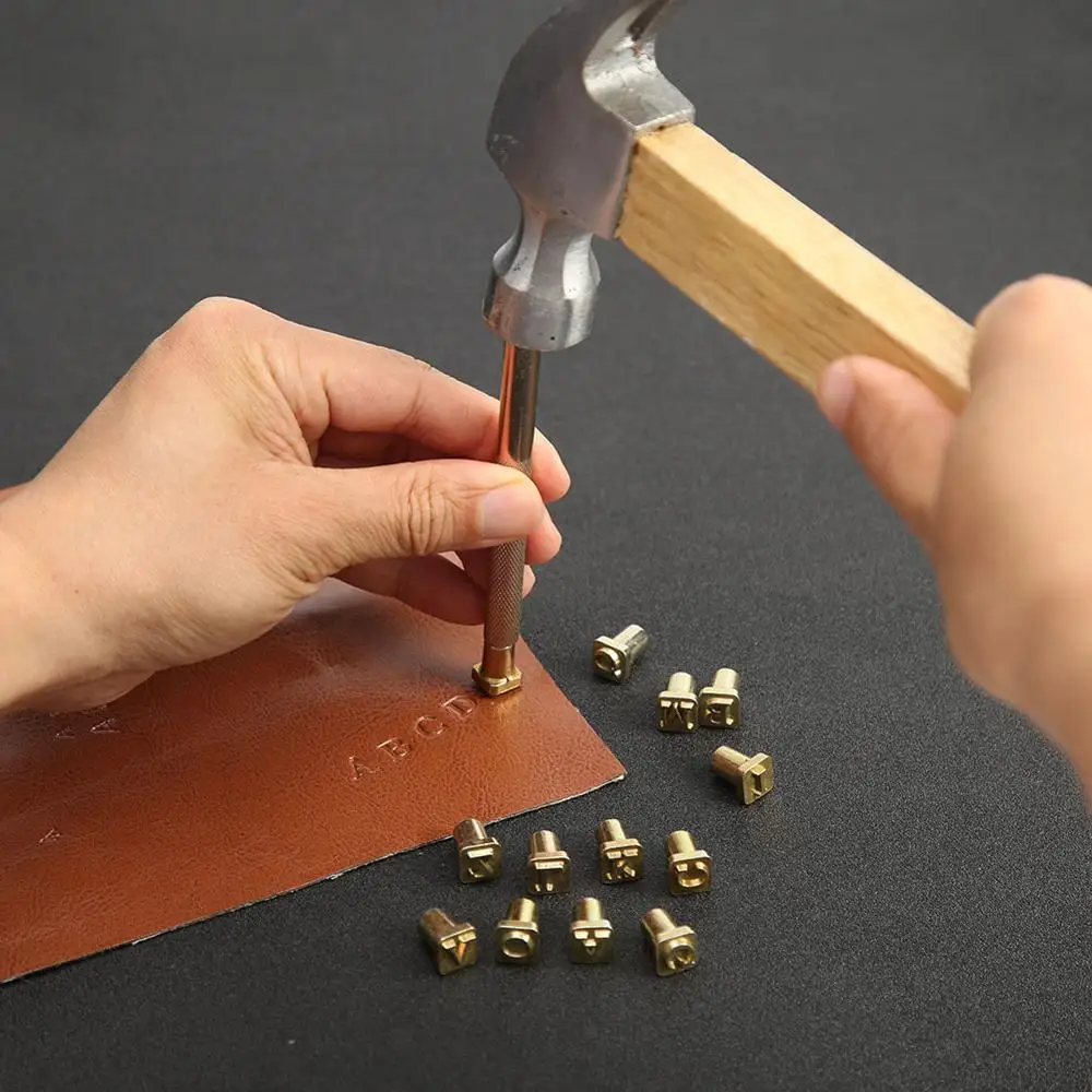 26 шт. печатный штамп для штамповки кожи с буквами на английском набор