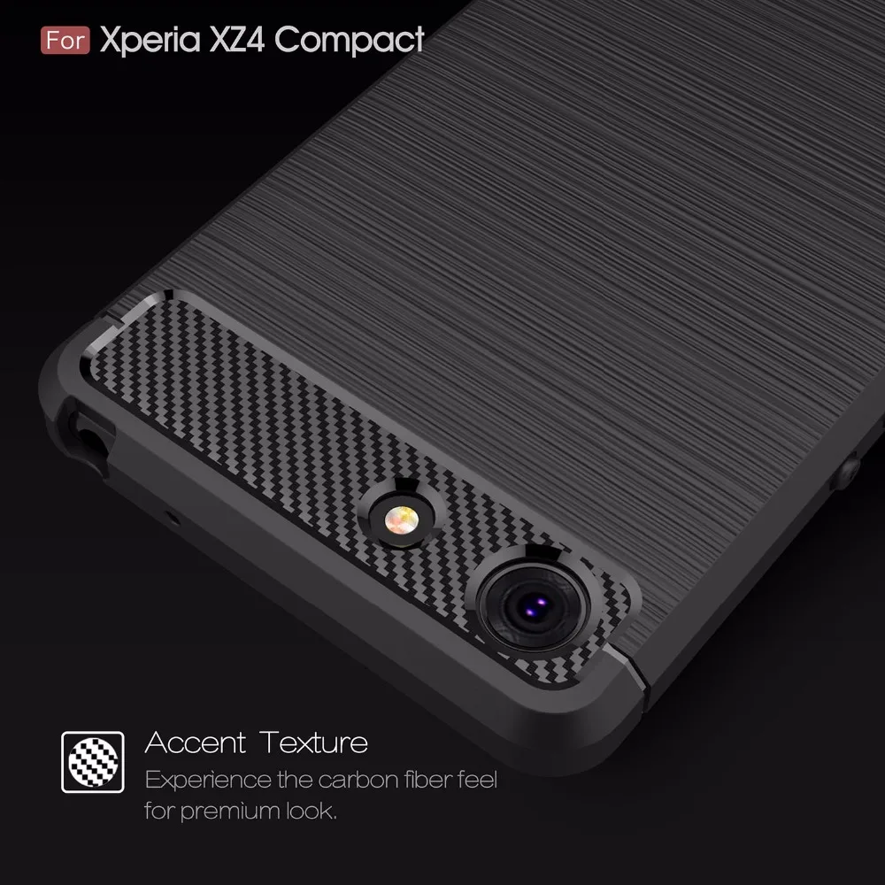 Чехол из углеродного волокна для телефона Sony xperia XZ 4 3 2 1 XZ4 XZ2 XZ3 XZ1 XZS компактный
