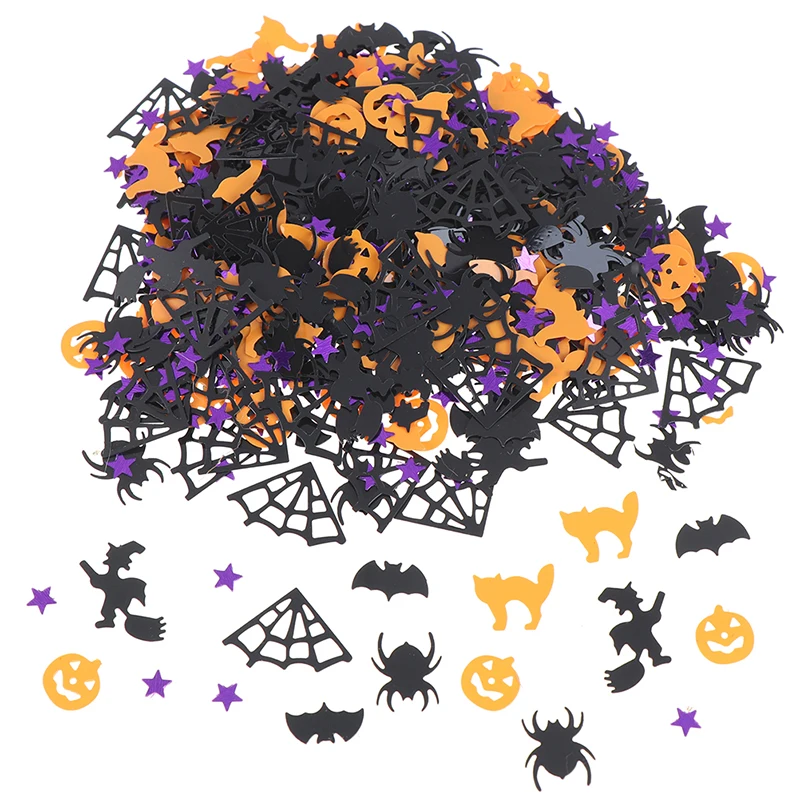 

15g Halloween Confetti Pumpkin Spider Witch Bats Confetti Sprinkle Table Decor