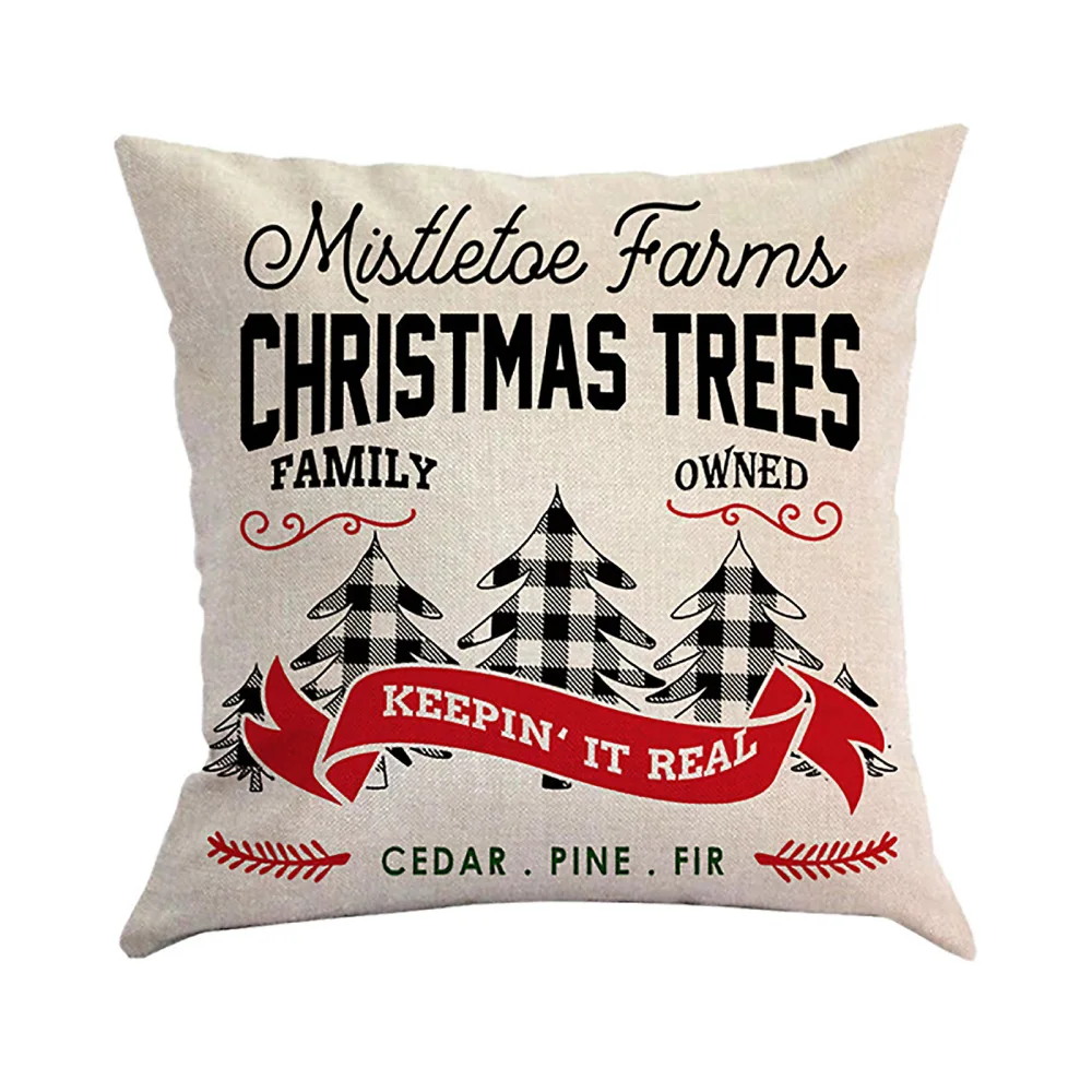 Наволочка для дивана с изображением снеговика на Рождество 45 см * | Дом и сад