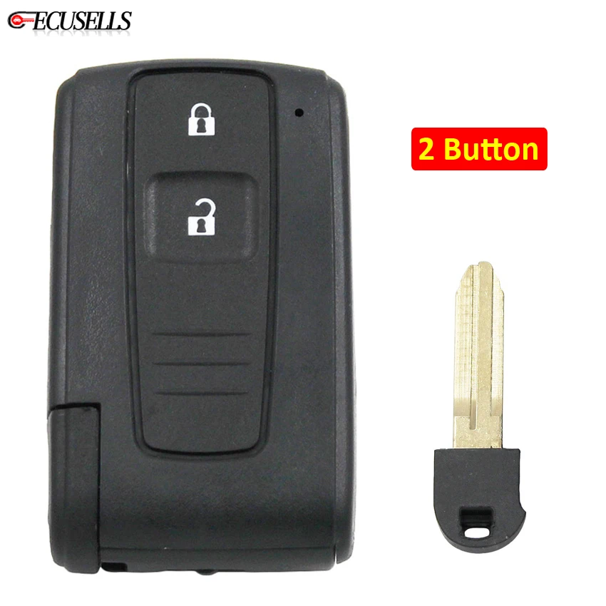 Чехол для автомобильного ключа с 2 кнопками чехол Toyota Prius 2004 2005 2006 2007 2008 2009 Corolla Verso