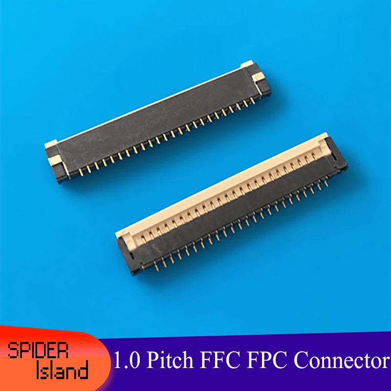 

50 шт. высококачественный FFC FPC коннектор 1,0 шаг 24-контактный позолоченный 6916-24 высокотемпературный коннектор