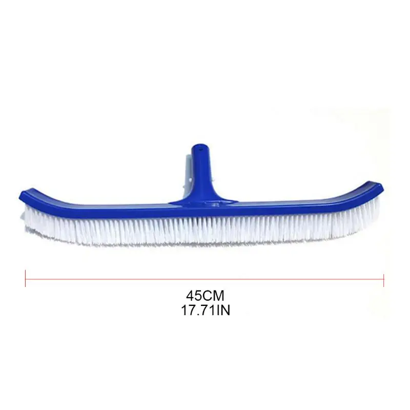 

Swimming Pool Cleaning Wide Flat Brushes 18 inch Plastic Bristle and Clips Multipurpose Tools for Cleans Wall Pool Floor