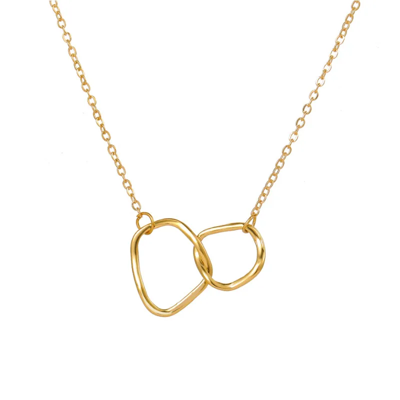 

Fashion Classic Double Ring Design Women Necklace
