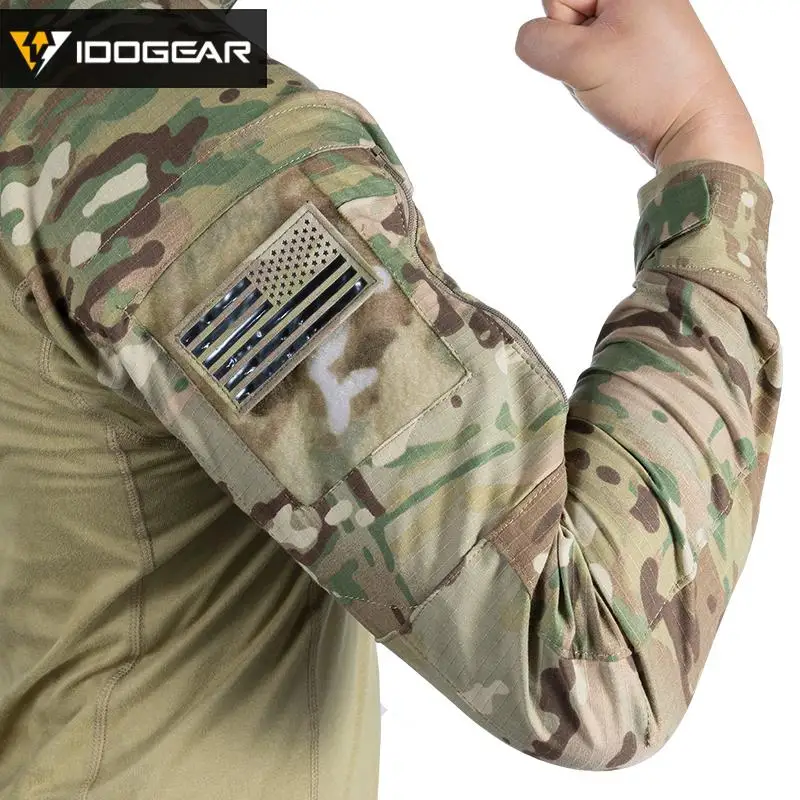 Боевая униформа IDOGEAR G4 рубашка и брюки тактическая одежда BDU с подушечками костюм
