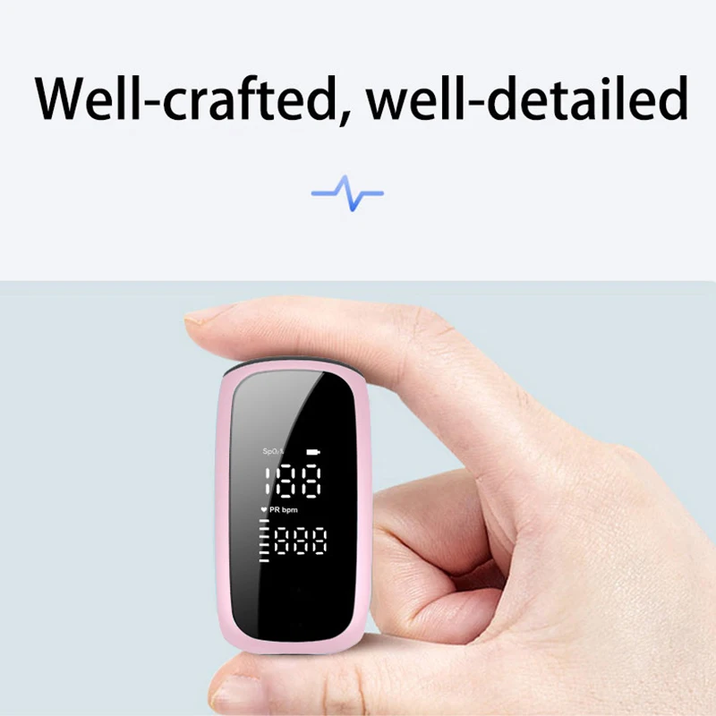 Пульсоксиметр Пальчиковый перезаряжаемый с зарядкой от USB SpO2 PR |